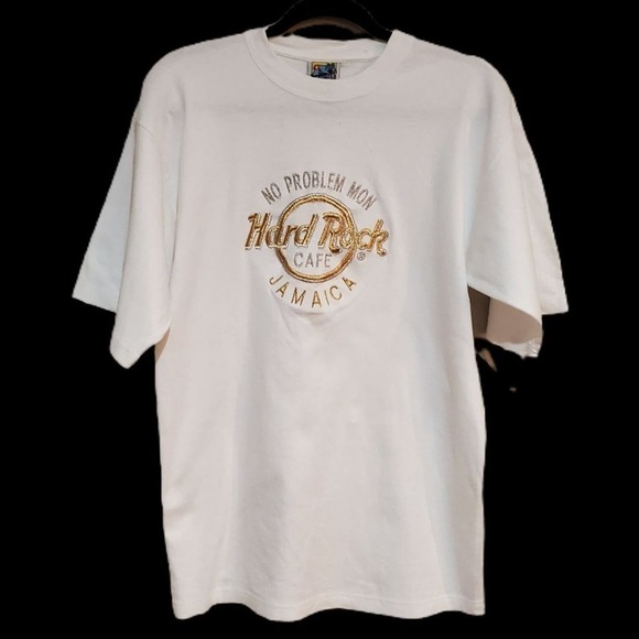 Graphic Tee White XL Jamaican Tees "No Problem Mon" Hard Rock Cafe Destination - Picture 1 of 8
